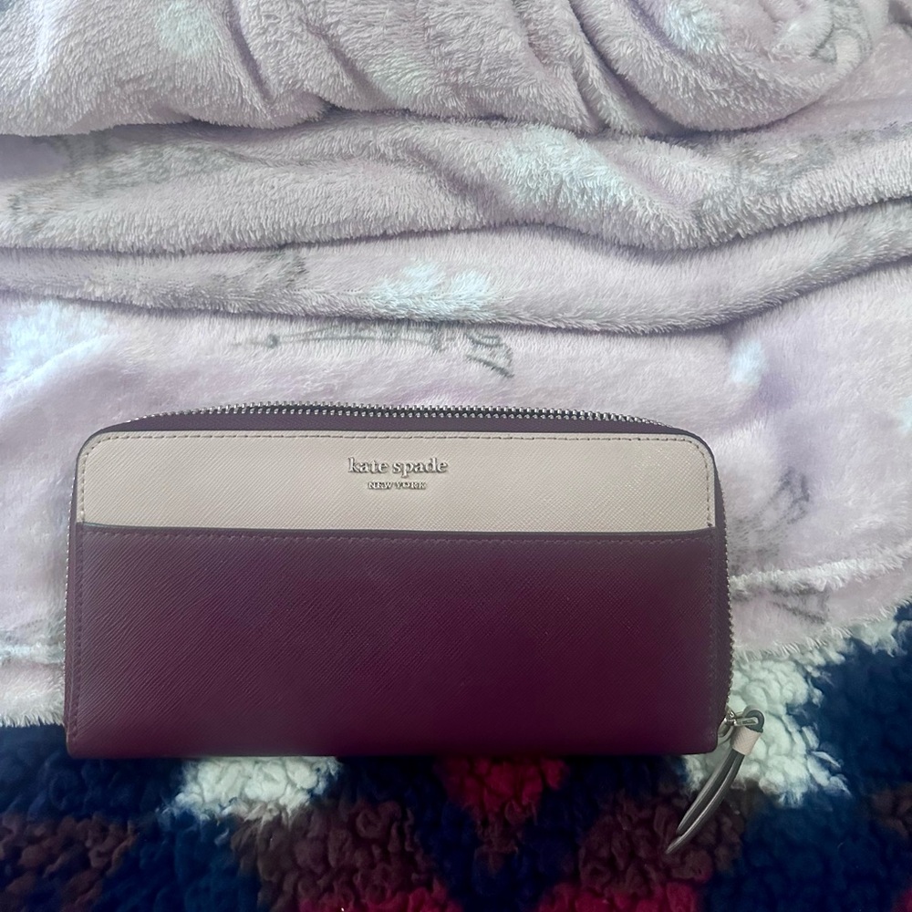 Kate Spade Staci Colorblock Large Continental Wallet ROSE SMOKE MULTI